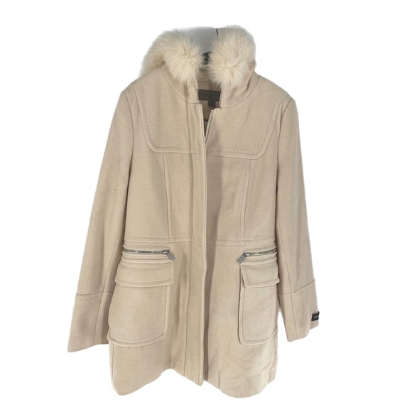 Marc New York Wool and Fur Coat - Picture 1 of 16